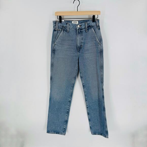 Agolde Los Angeles Jeans Size 25 High Rise Straight Leg Vintage Wash Denim Jeans - Picture 7 of 7